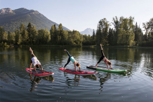 Paddleboard yoga for health