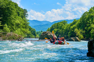 Whitewater rafting